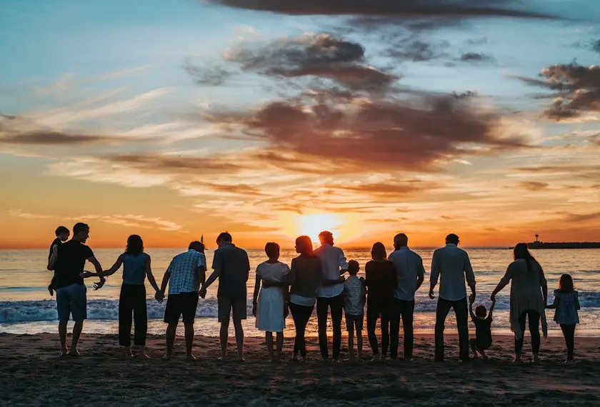 Familia en un momento de convivencia
