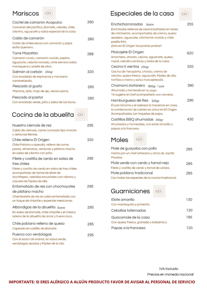 Carta de El Origen, página 3