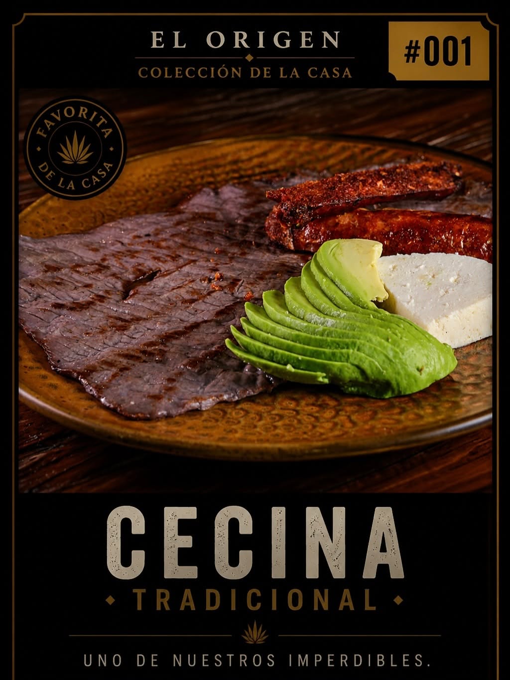 Cecina preparada en El Origen